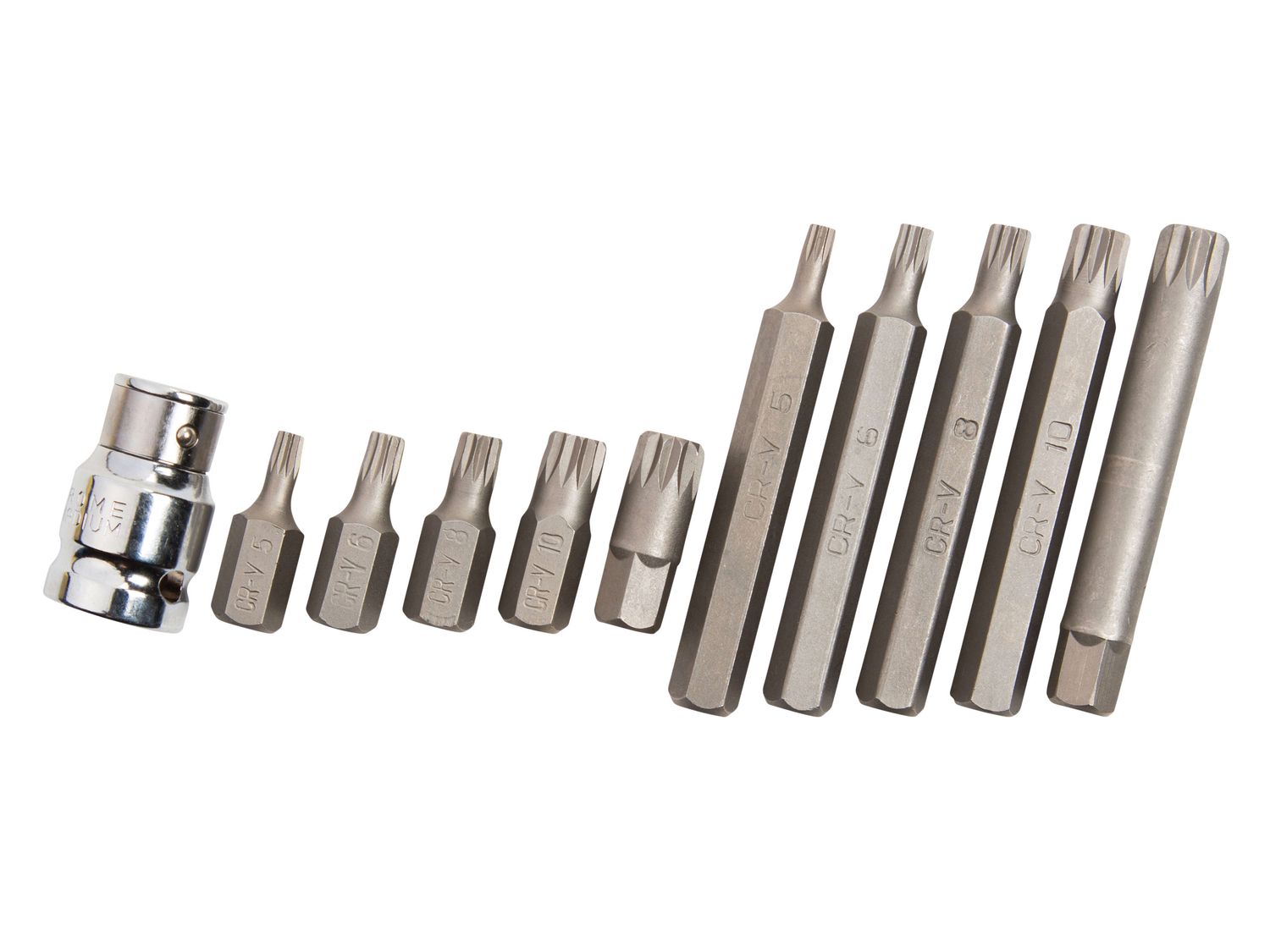 BlueSpot Tools B/S1515 Spline Bit Set, 11 Piece