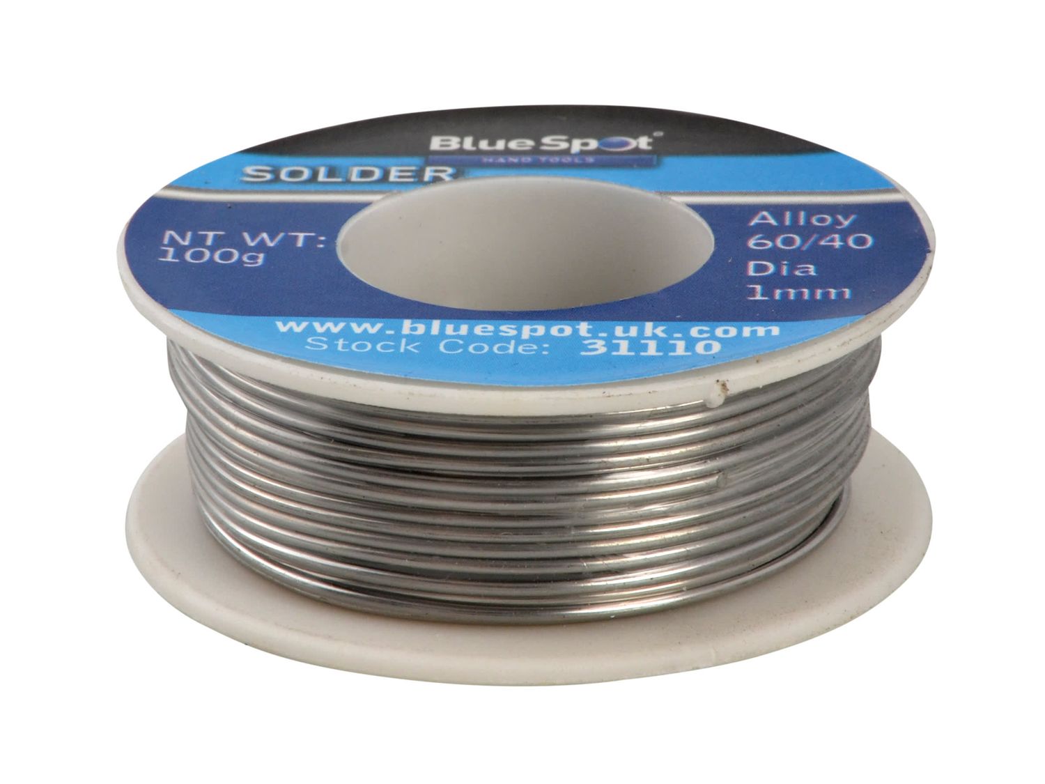 BlueSpot Tools B/S31110 Flux Covered Solder 100g 60/40