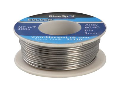 BlueSpot Tools B/S31110 Flux Covered Solder 100g 60/40