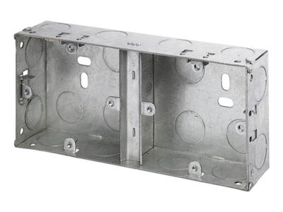 Dencon DCN8853NB Dual Metal Back Box 35mm