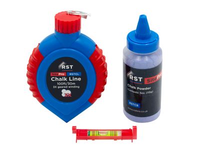 R.S.T. RSTRSTCLSET Chalk Line &amp; Box Set 30m