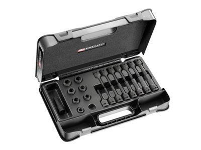 Facom FCMNSSJ23PB 6-Point Stubby Impact Socket Set 1/2in SQDR, 23 Piece