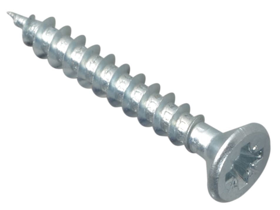 ForgeFix FORMPS430ZP Multi-Purpose Pozi Compatible Screw CSK ST ZP 4 x 30mm Box 200