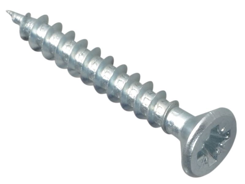 ForgeFix FORMPS430ZP Multi-Purpose Pozi Compatible Screw CSK ST ZP 4 x 30mm Box 200