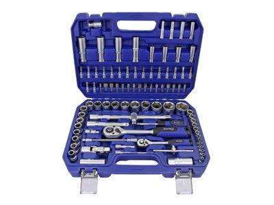 BlueSpot Tools B/S1579 1/2in &amp; 1/4in Metric Socket Set, 94 Piece