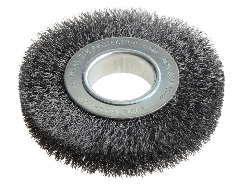 Lessmann LES334162 Wheel Brush D125mm x W20-22 x 40 Bore Steel Wire 0.30 + Adaptors Set 2