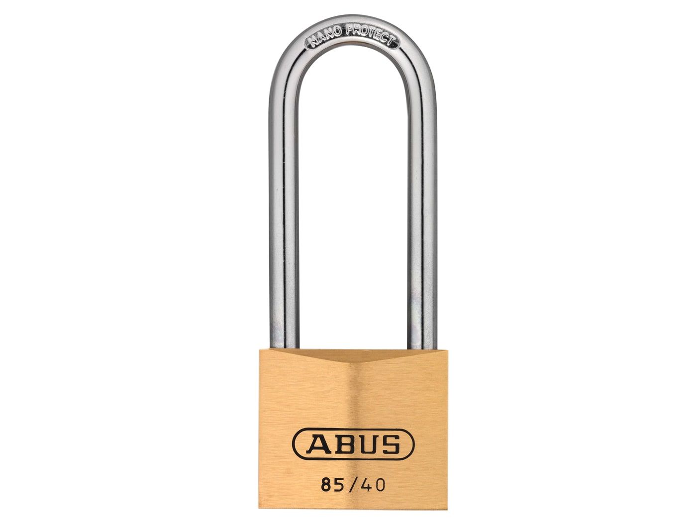 ABUS Mechanical ABU8540LSC 85/40mm Brass Padlock 63mm Long Shackle Carded