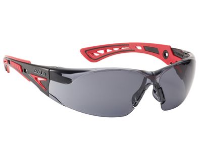 Bolle Safety BOLRUSHPPSF RUSH+ PLATINUM Safety Glasses - Smoke
