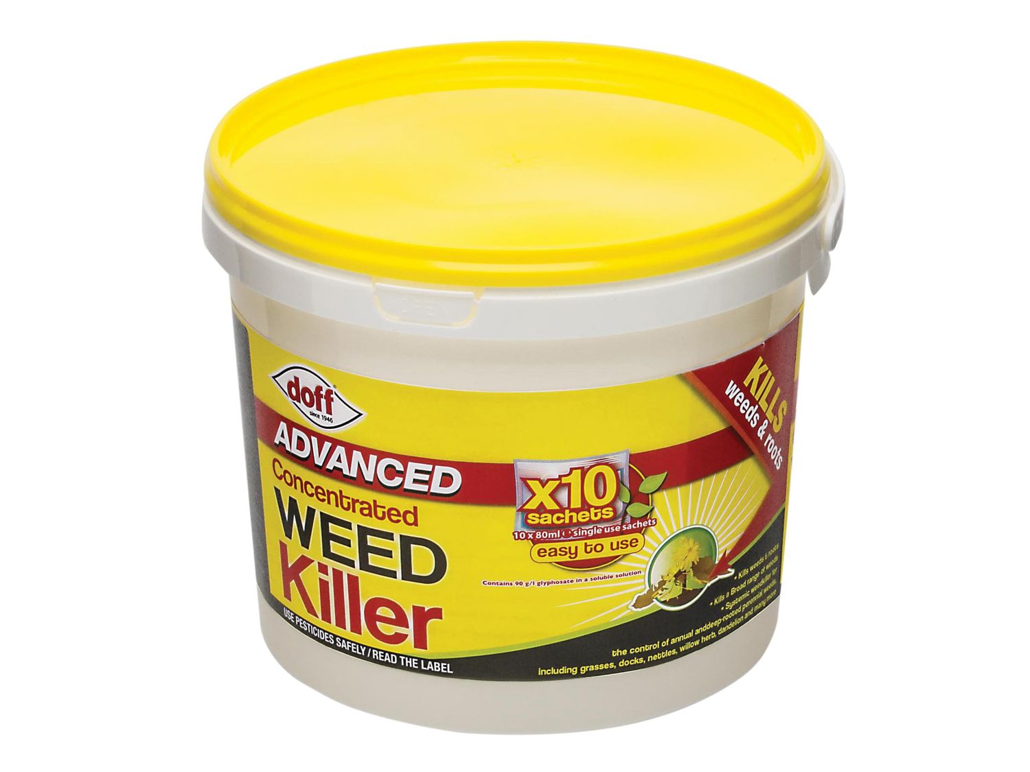 DOFF DOFFY010 Advanced Concentrated Weedkiller 10 Sachet
