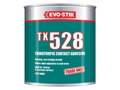 EVO-STIK EVOTX5281L TX528 Thixotropic Contact Adhesive 1 Litre