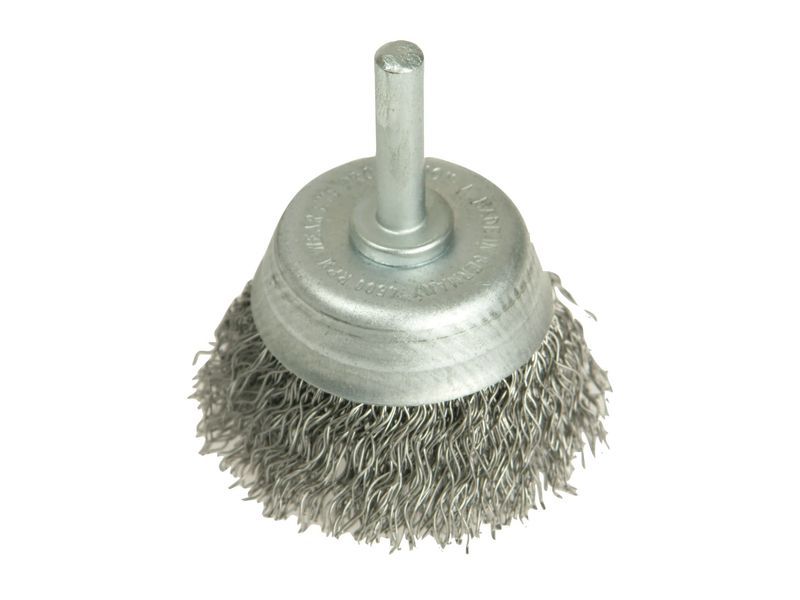 Lessmann LES43012307 DIY Cup Brush with Shank 50mm, 0.35 Steel Wire
