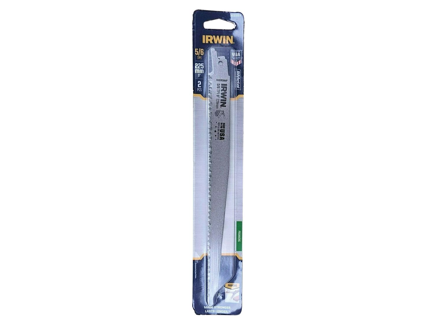 IRWIN IRWIW1016914 Wood Pruning Sabre Saw Blade 225mm (Pack 2)
