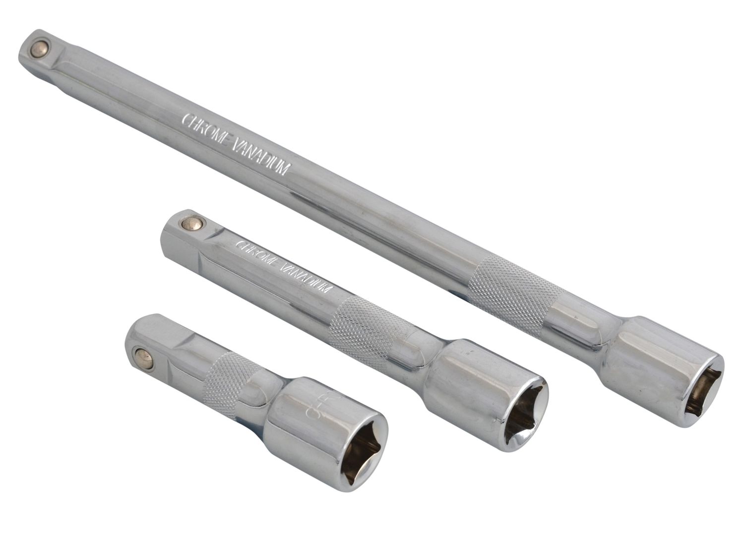 BlueSpot Tools B/S02070 1/2in Square Drive CV Extension Bar Set 3 Piece