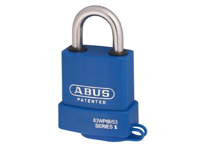 ABUS Mechanical ABUKA56048 83WPIB/53mm Submariner Brass Padlock Keyed Alike 2745 Carded