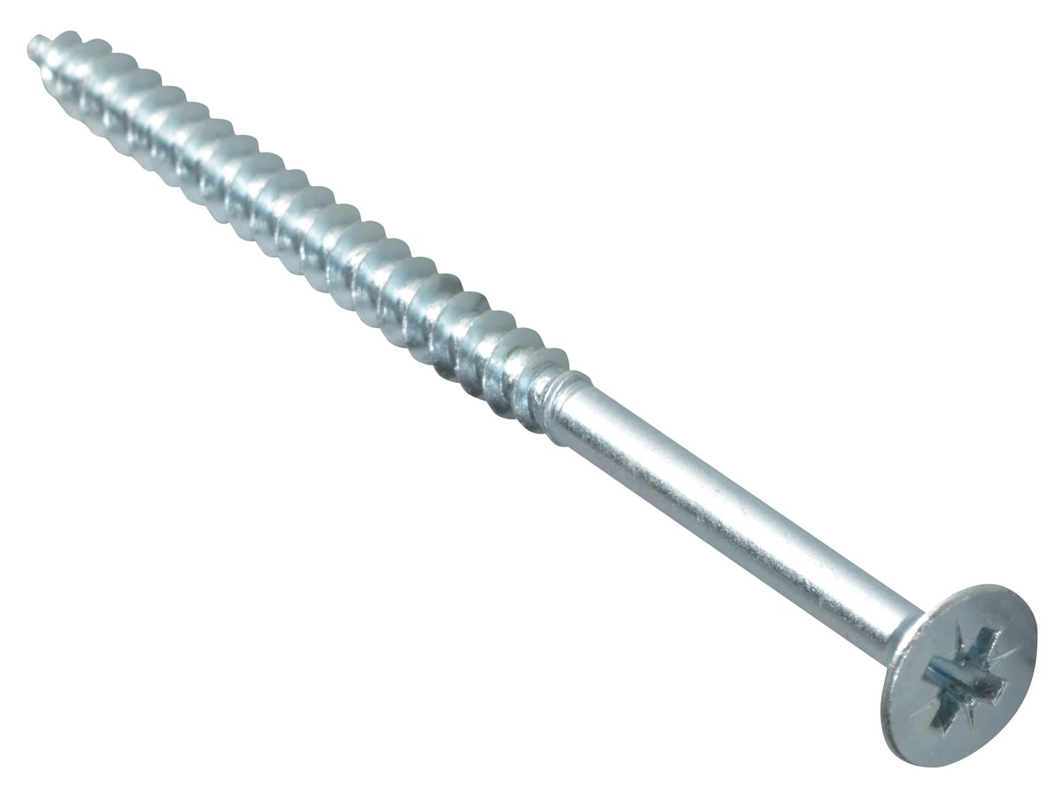 ForgeFix FORMPS580ZP Multi-Purpose Pozi Compatible Screw CSK ST ZP 5 x 80mm Box 100