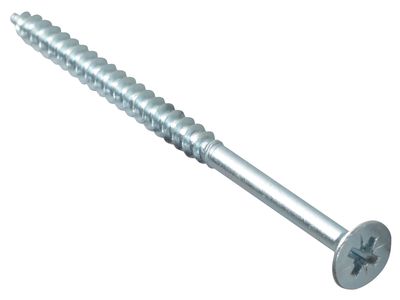 ForgeFix FORMPS580ZP Multi-Purpose Pozi Compatible Screw CSK ST ZP 5 x 80mm Box 100