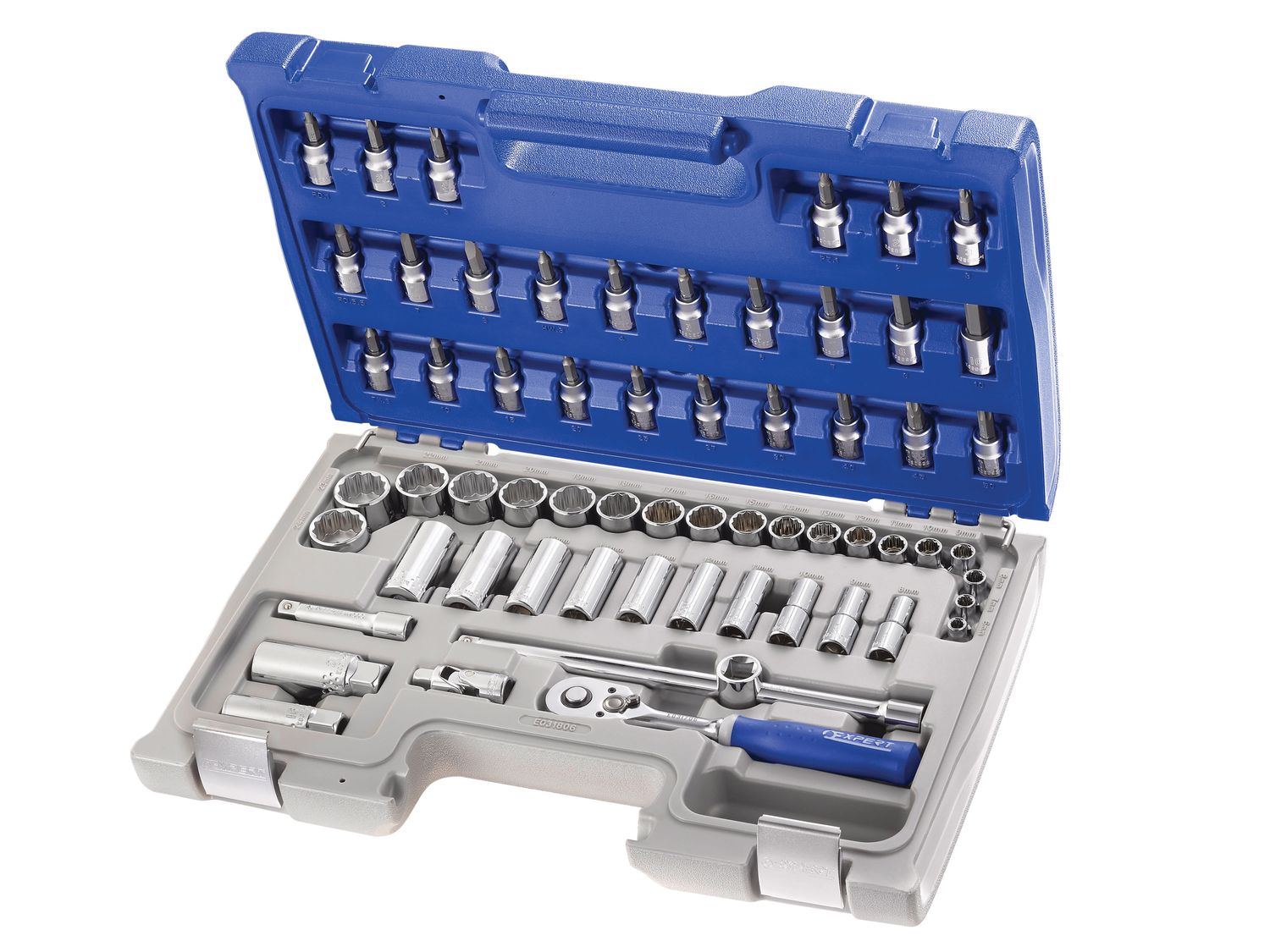 Expert BRIE031806B 3/8in Drive Socket &amp; Accessory Set, 61 Piece
