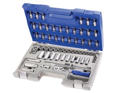 Expert BRIE031806B 3/8in Drive Socket &amp; Accessory Set, 61 Piece