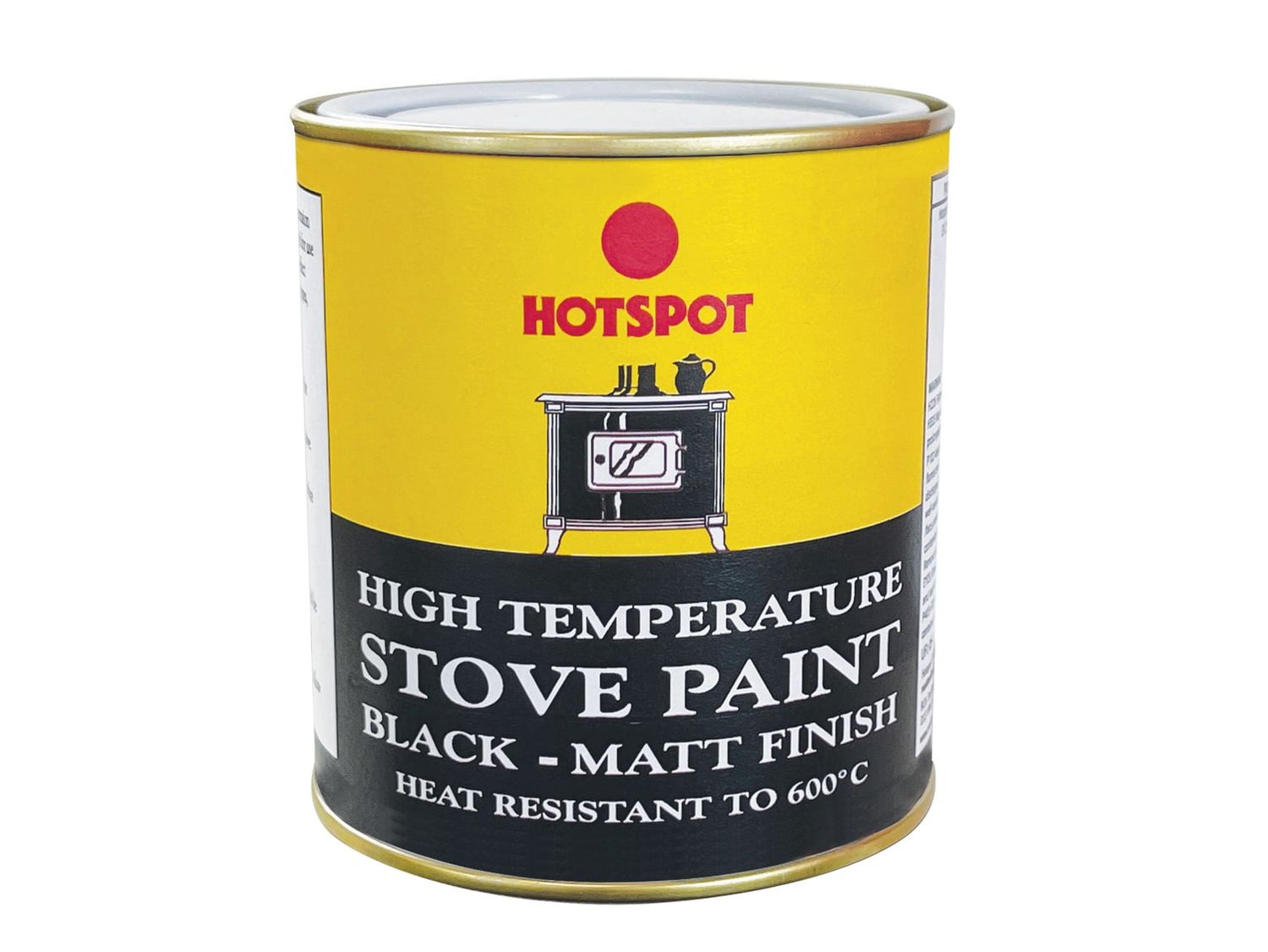 Hotspot HOT201040 Stove Paint Matt Black 500ml