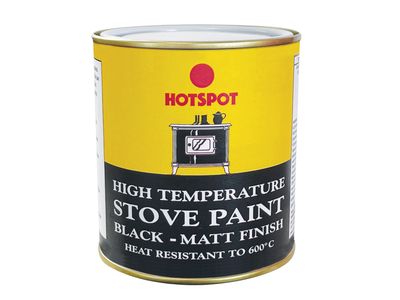 Hotspot HOT201040 Stove Paint Matt Black 500ml