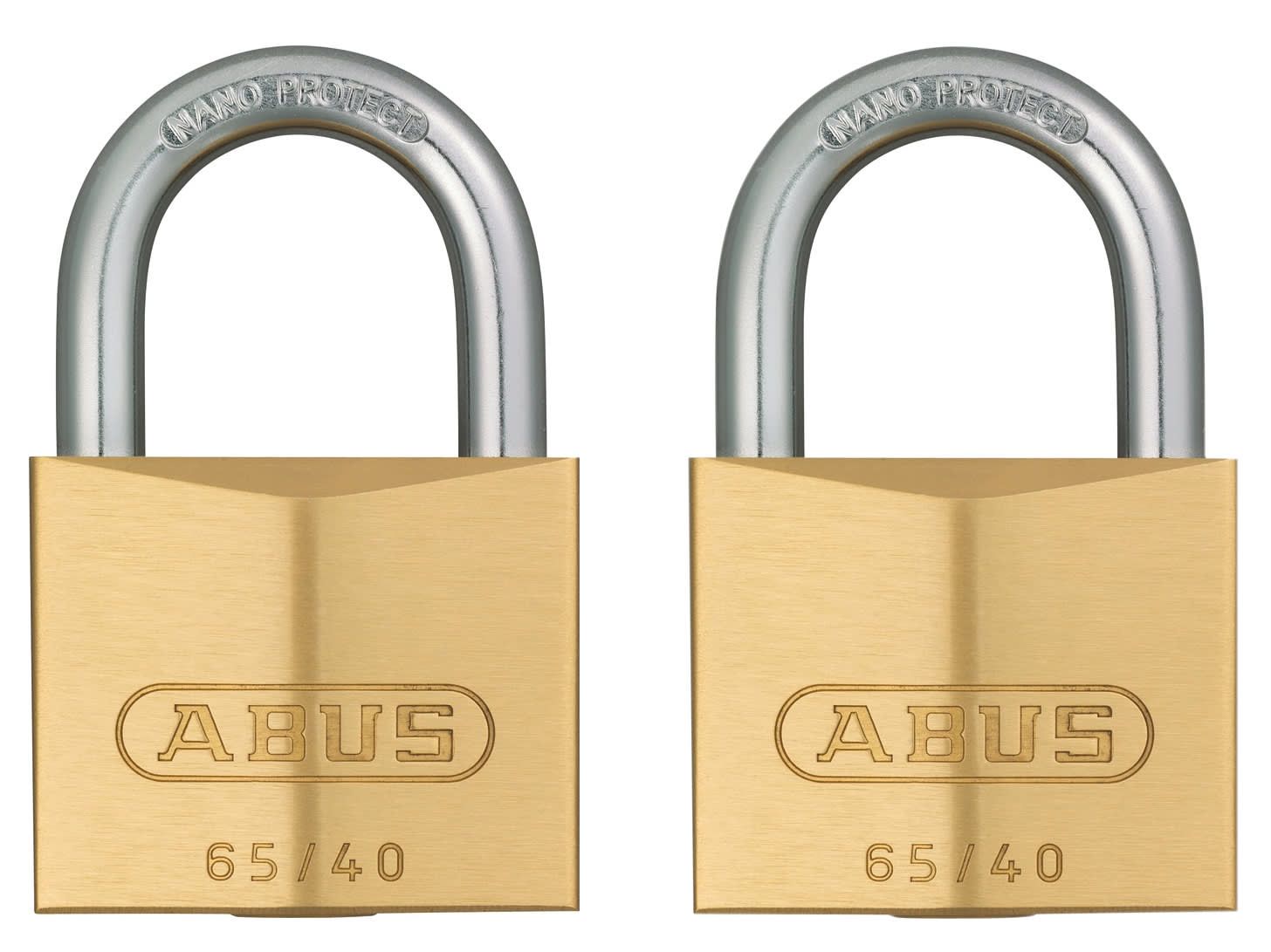 ABUS Mechanical ABU6540TC 65/40mm Brass Padlock Twin Carded