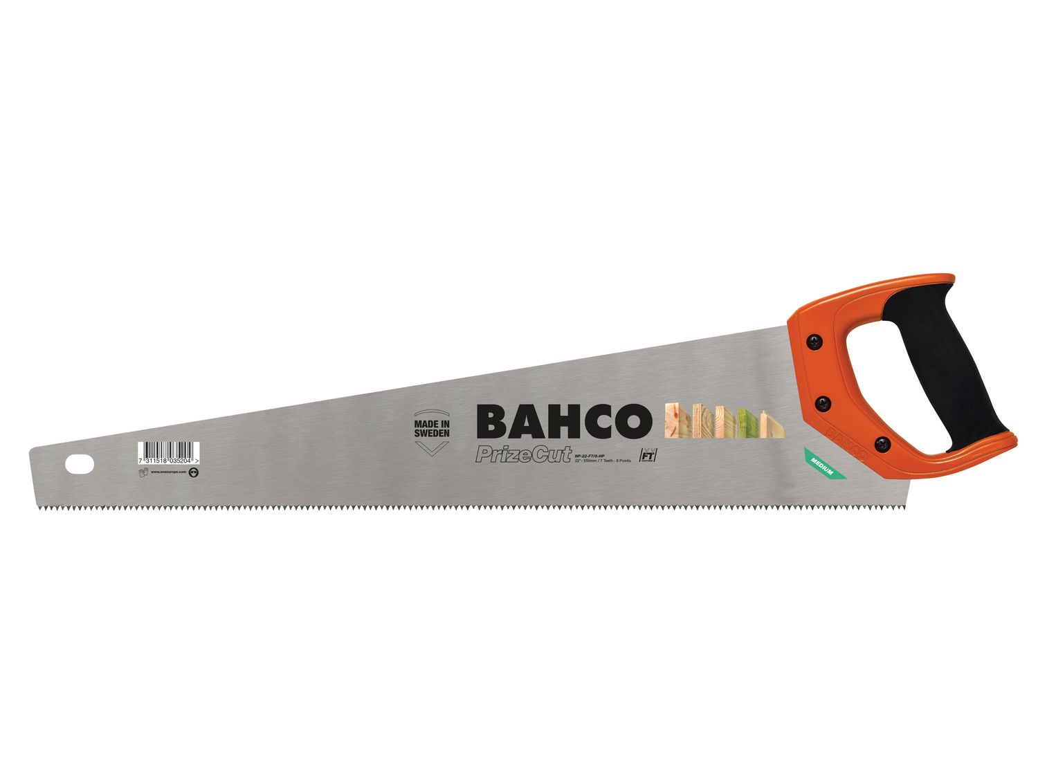 Bahco NP-22-U7/8-HP PrizeCut Hardpoint Handsaw 550mm (22in) 7 TPI