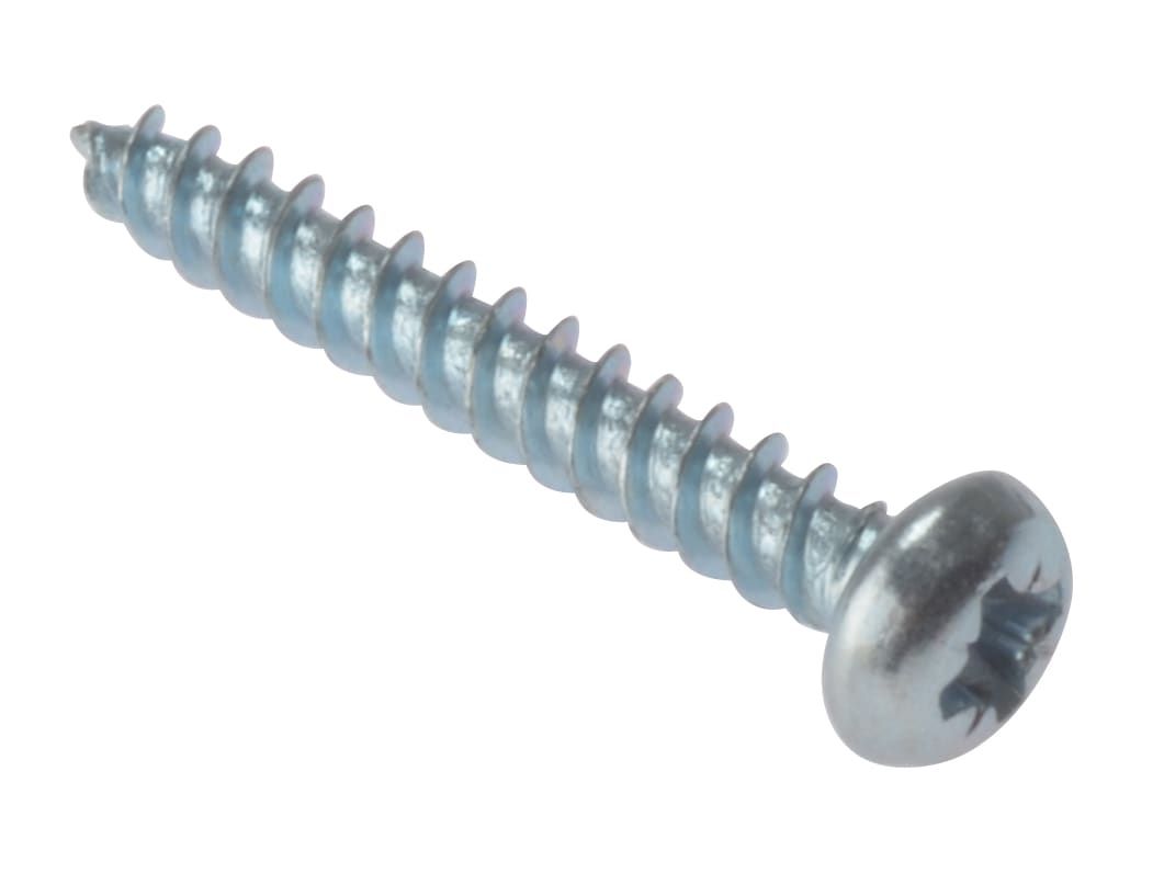 ForgeFix RH348ZP General Purpose Screw Round Head TT ZP 3/4in x 8 (200)