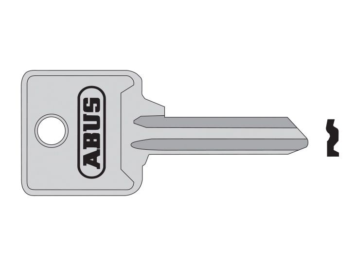 ABUS Mechanical ABUKB02702 85/40 40mm Right Hand Key Blank