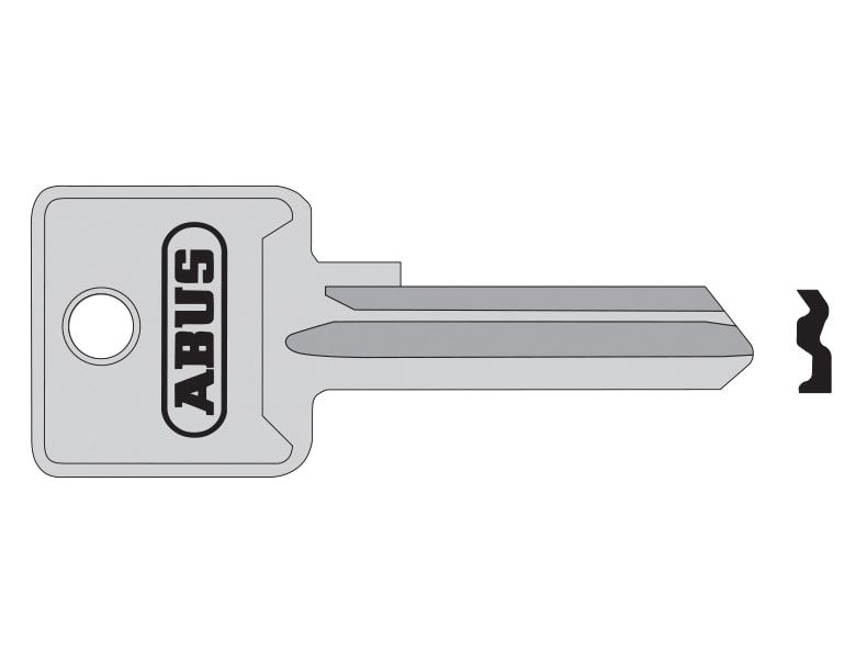 ABUS Mechanical ABUKB02697 85/50 50mm +60 Left Hand Key Blank