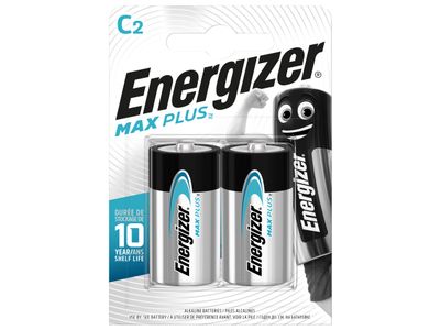 Energizer ENGMAXPC2 MAX PLUS™ C Alkaline Batteries (Pack 2)