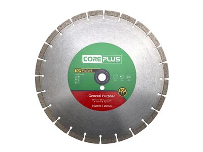 CorePlus CORDBTT35020 Top Twelve General Purpose Diamond Blade 350mm x 20mm