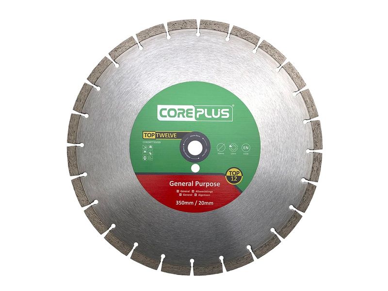 CorePlus CORDBTT35020 Top Twelve General Purpose Diamond Blade 350mm x 20mm