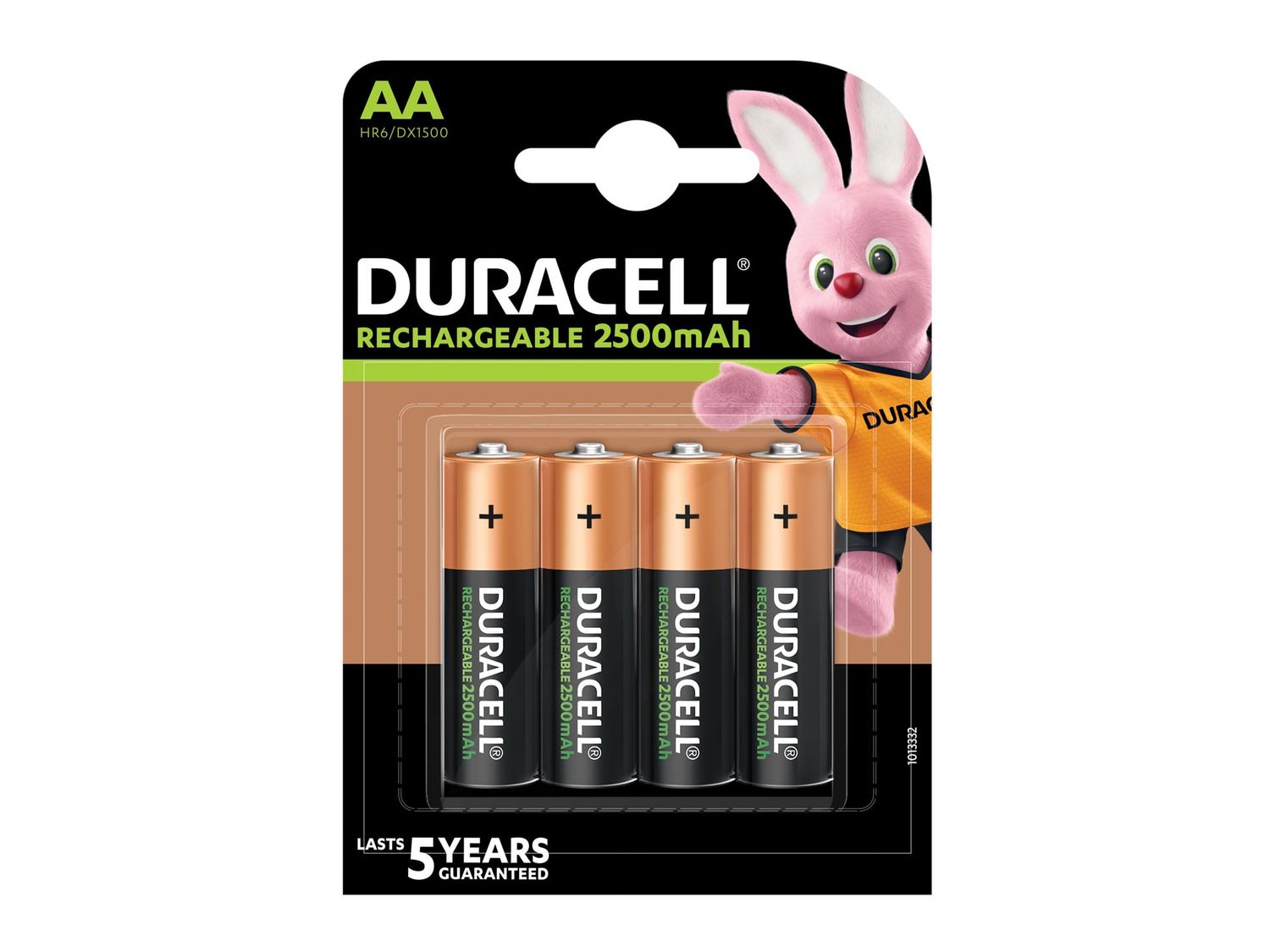 Duracell DURS7661 AA Cell 2500Mah Rechargeable Batteries (Pack 4)