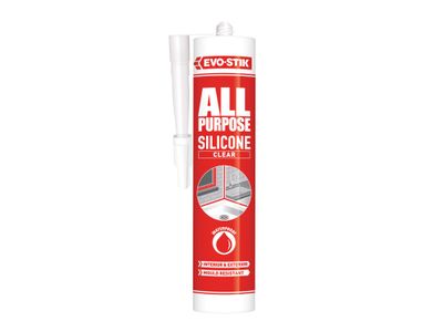 EVO-STIK EVOAPFSSC 112896 All Purpose Flex Silicone Sealant Clear C20