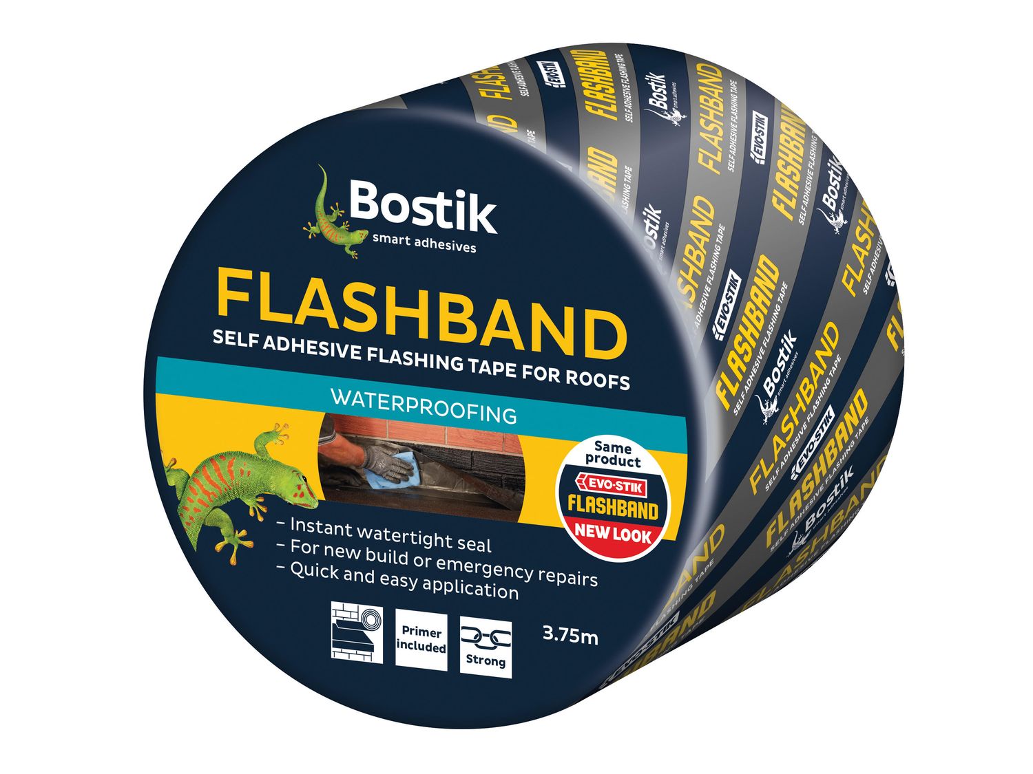 EVO-STIK EVOFB75DIY Flashband &amp; Primer 75mm x 3.75m