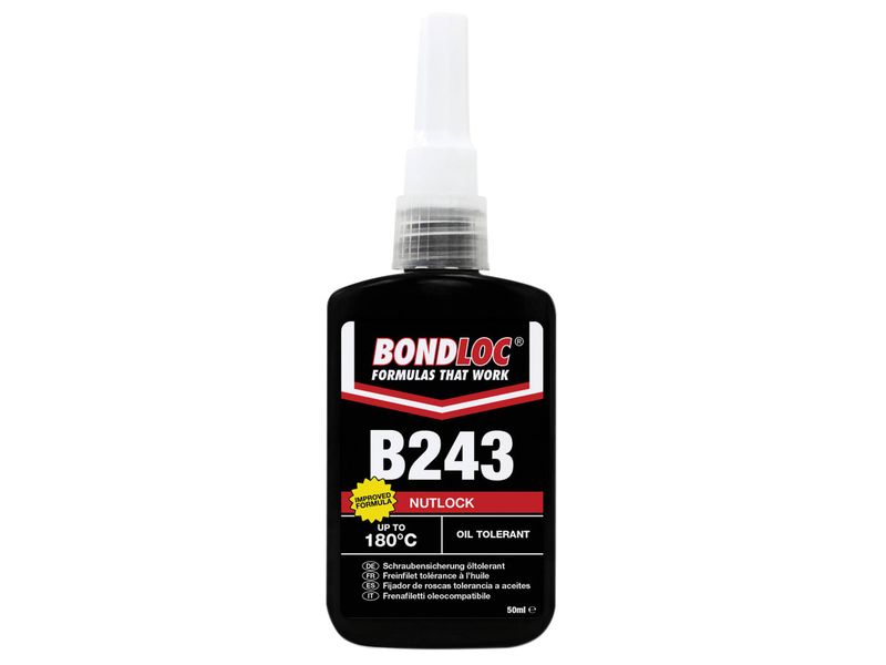 Bondloc BONB24350 B243 Nutlock Medium Strength Threadlocker 50ml