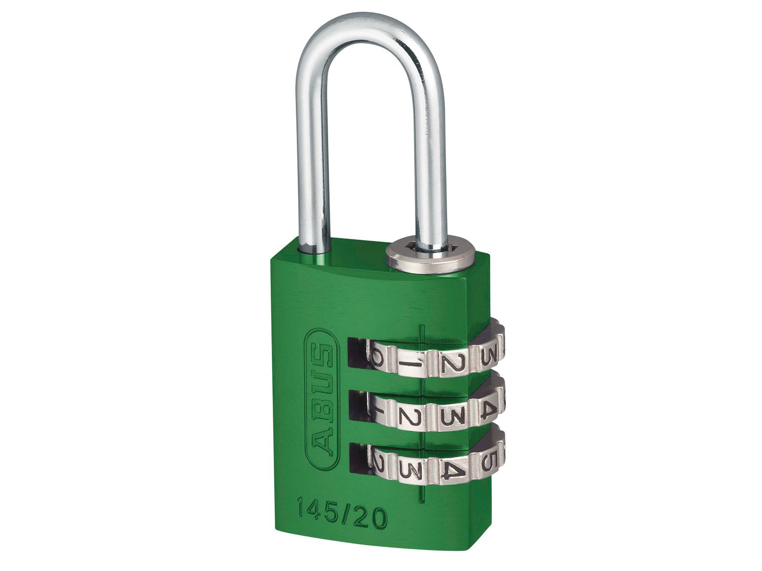 ABUS Mechanical ABU14520GRE 145/20 20mm Aluminium Combination Padlock Green 46571