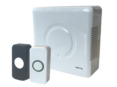 Deta Vimark DETC3504 Wired Door Bell Chime and Push Kit