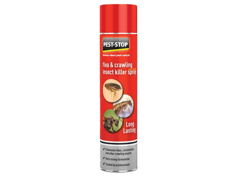 Pest-Stop (Pelsis Group) PRCPSFCIK Flea &amp; Crawling Insect Killer Spray 300ml