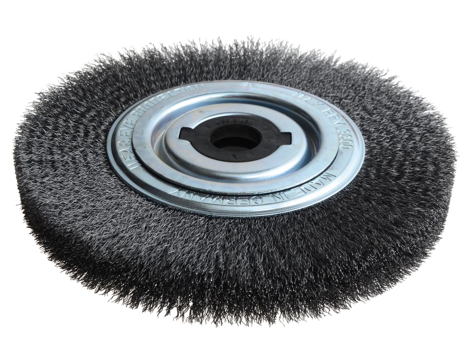 Lessmann LES377162 Wheel Brush D250mm x W30-35 x 100 Bore Steel Wire 0.30 + Adaptors Set 4 +1
