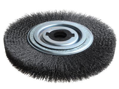 Lessmann LES377162 Wheel Brush D250mm x W30-35 x 100 Bore Steel Wire 0.30 + Adaptors Set 4 +1