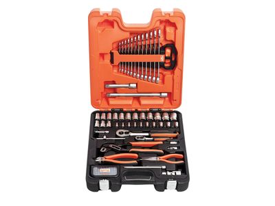 Bahco BAHS81MIX S81MIX 1/4 &amp; 1/2in Drive Socket Spanner &amp; Pliers Set, 81 Piece