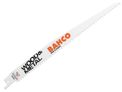 Bahco BAH39402286W Wood &amp; Metal Bi-Metal Reciprocating Blade 228mm 6 TPI (Pack 5)