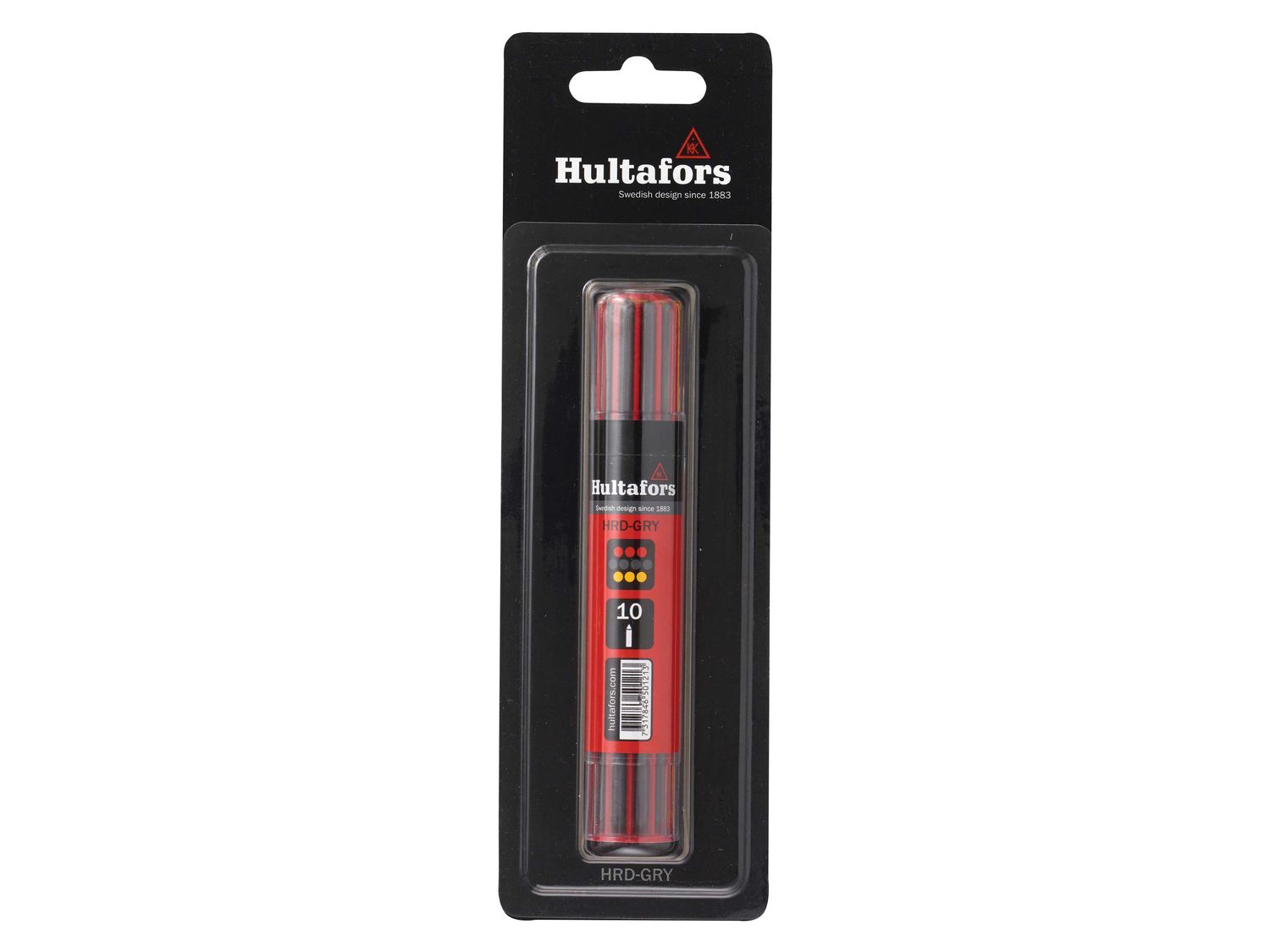 Hultafors HUL650220 Dry Marker Refill Graphite/Red/Yellow (10) Blister Pack