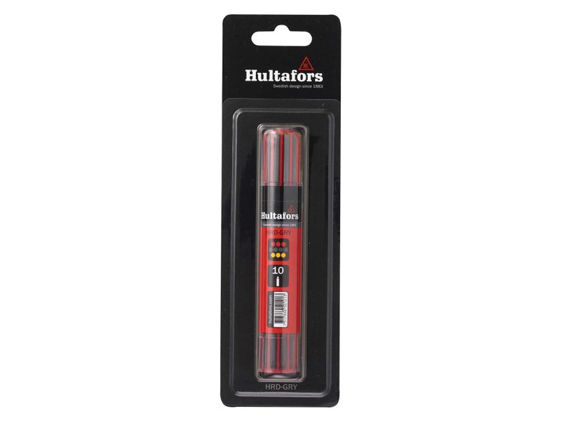 Hultafors HUL650220 Dry Marker Refill Graphite/Red/Yellow (10) Blister Pack