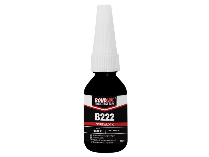 Bondloc BONB22210 B222 Screwlock Low Strength Threadlocker 10ml