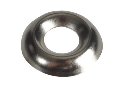 ForgeFix FORSCW6NM Screw Cup Washers Solid Brass Nickel Plated No.6 Bag 200
