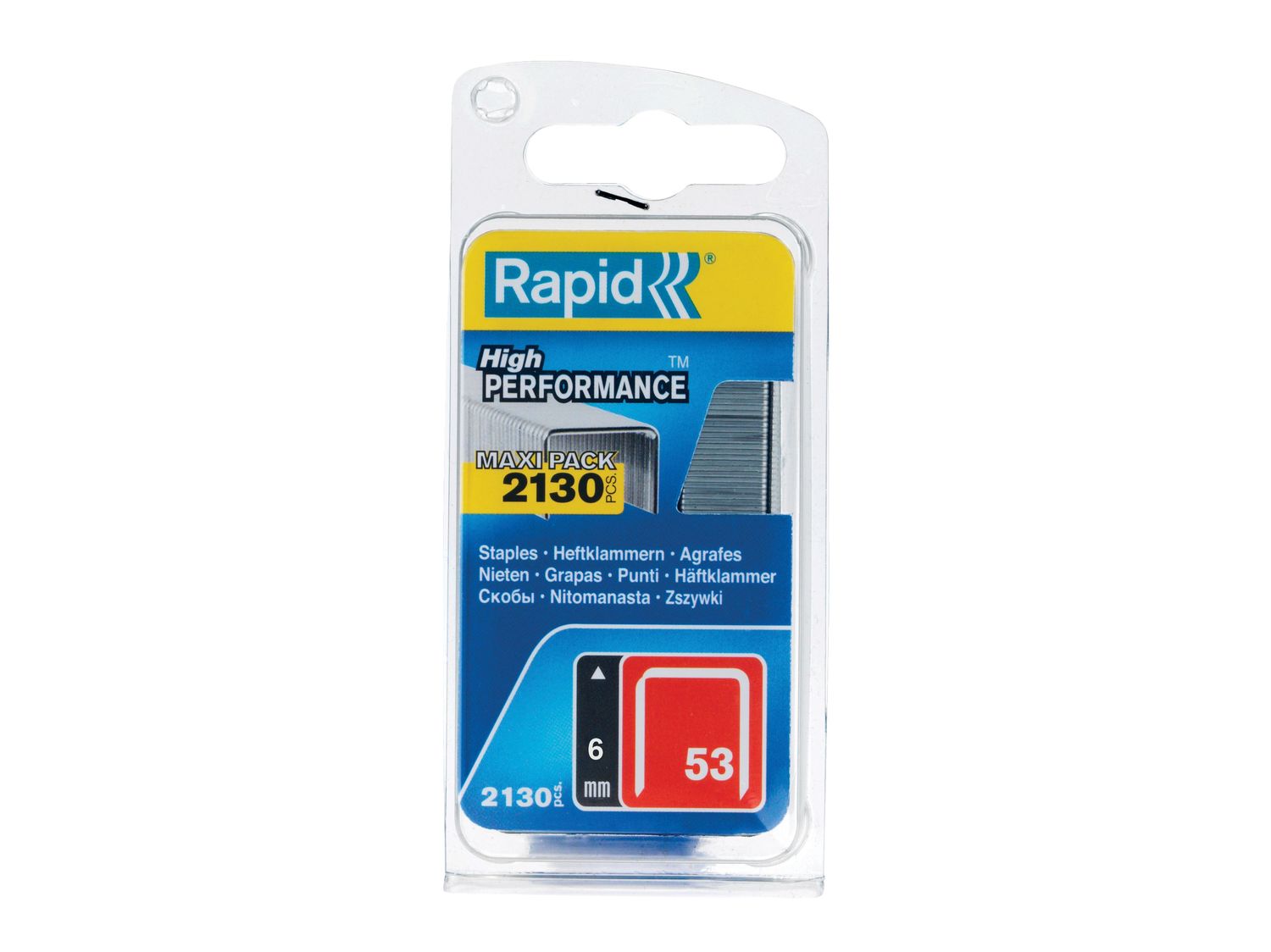Rapid RPD5000741 53/6B 6mm Galvanised Staples (Pack 2000)