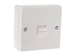 Dencon DCN7201 Telephone Socket 1 Way White