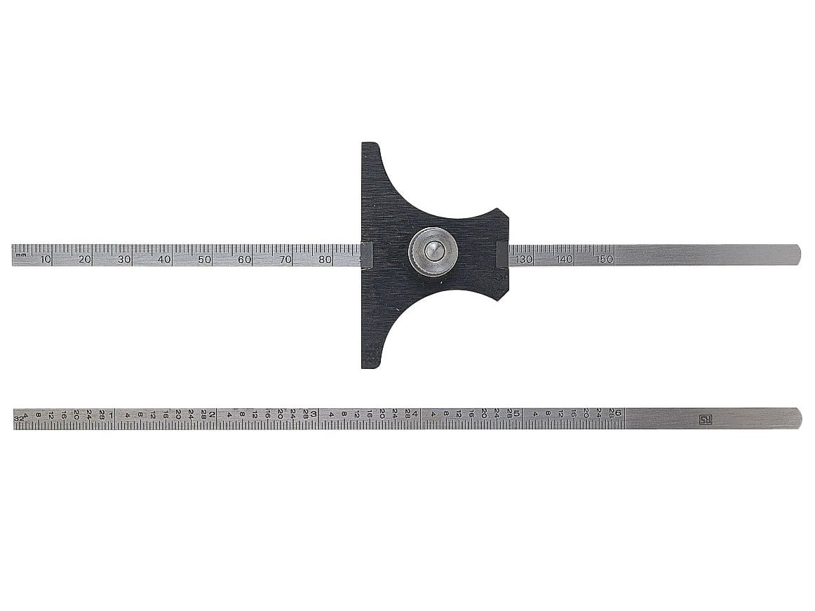 Moore &amp; Wright MAW43 Reversible Base Depth Gauge Metric/Imperial 0-6in